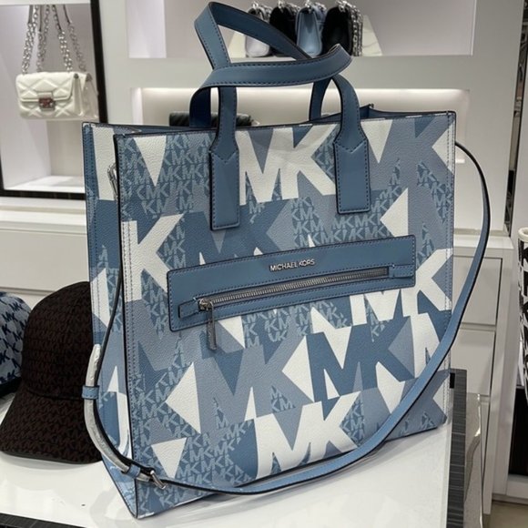 Michael Kors Kenly Large NS Tote Chambray Multi - Picture 7 of 16